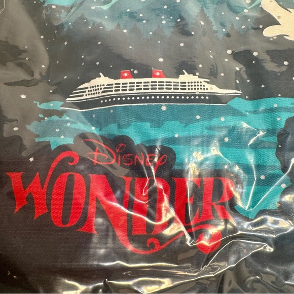 NWT. Disney Cruise Line Alaska Navy and plaid DCL throw pillow. - Picture 4 of 9